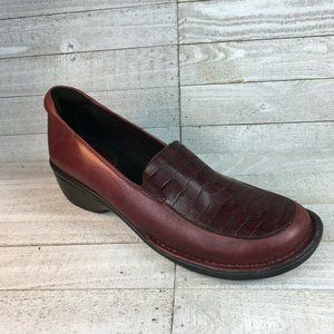 Clarks Artisan 62413 Burgundy Mill Square Slip On
